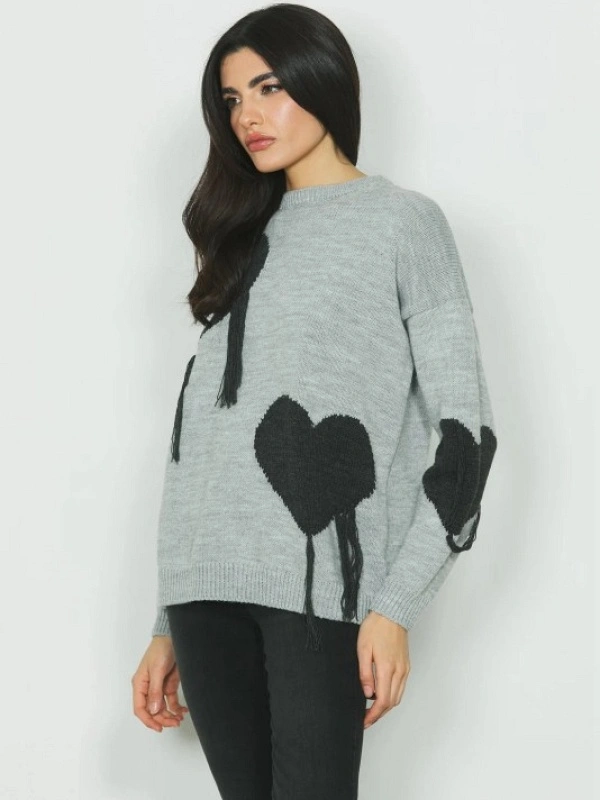 JERSEY SHELLEY GRIS CORAZONES