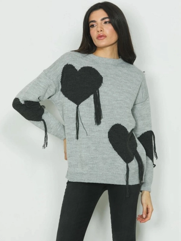 JERSEY SHELLEY GRIS CORAZONES